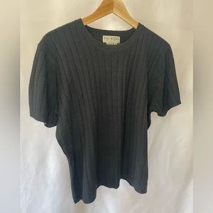 Black Knit T-Shirt